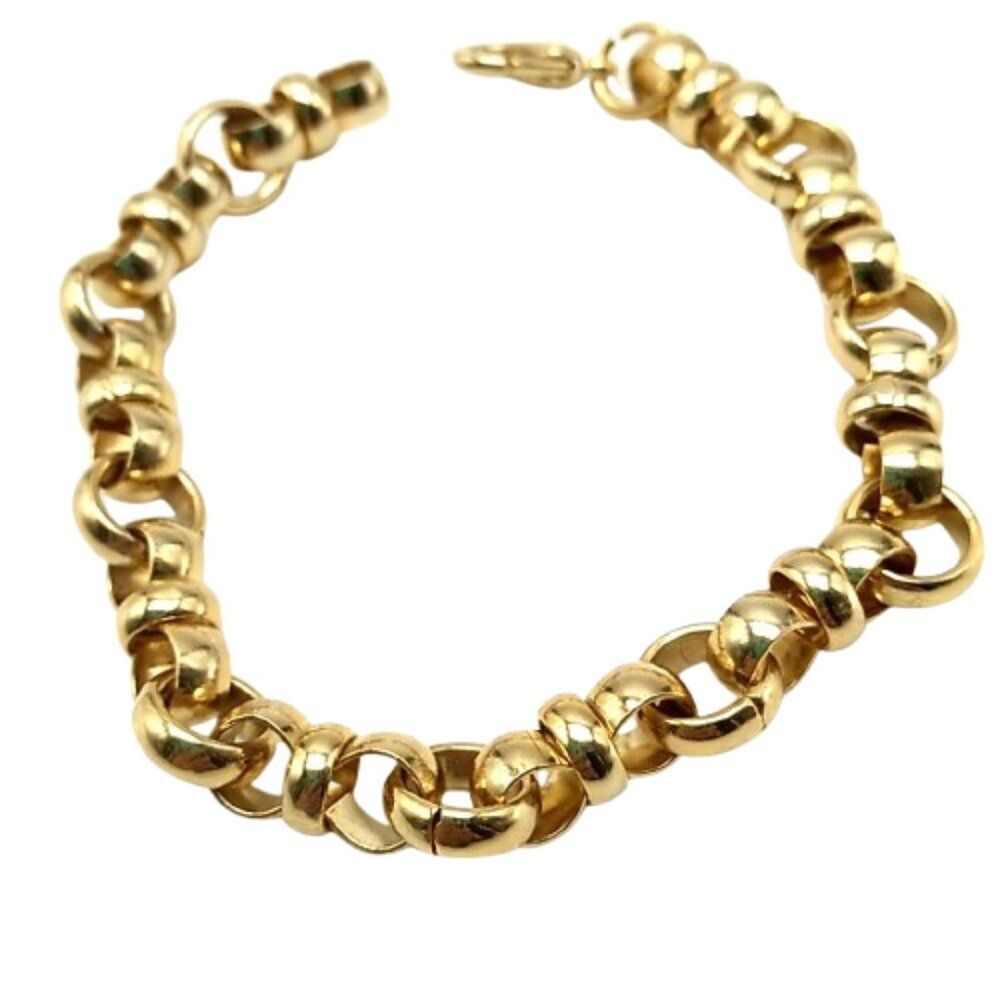Gold-Tone Rolo Link Chain Bracelet - Picture 11 of 15